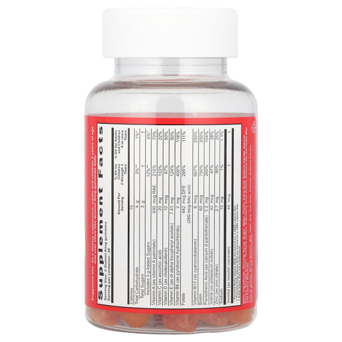 GummiKing, Мультивитамины и минералы для детей, виноград, лимон, апельсин, клубника и вишня, 60 жевательных таблеток