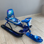 Снегокат «Тимка спорт 4-1» со спинкой космический (арт. ТС4-1М/К)