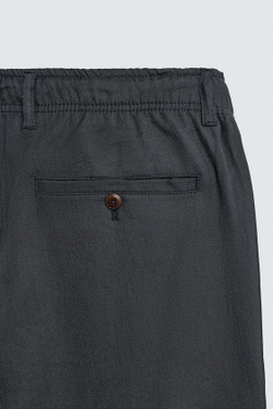 ZARA БРЮКИ RELAXED FIT ИЗ ХЛОПКА И ЛЬНА, МОРСКОЙ СИНИЙ