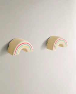 ZARA HOME НАБОР ДЕТСКИХ МЕБЕЛЬНЫХ РУЧЕК «РАДУГА» (2 ШТ.), РАЗНОЦВЕТНЫЙ