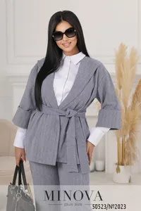 Костюм 2023-синій меланж Minova