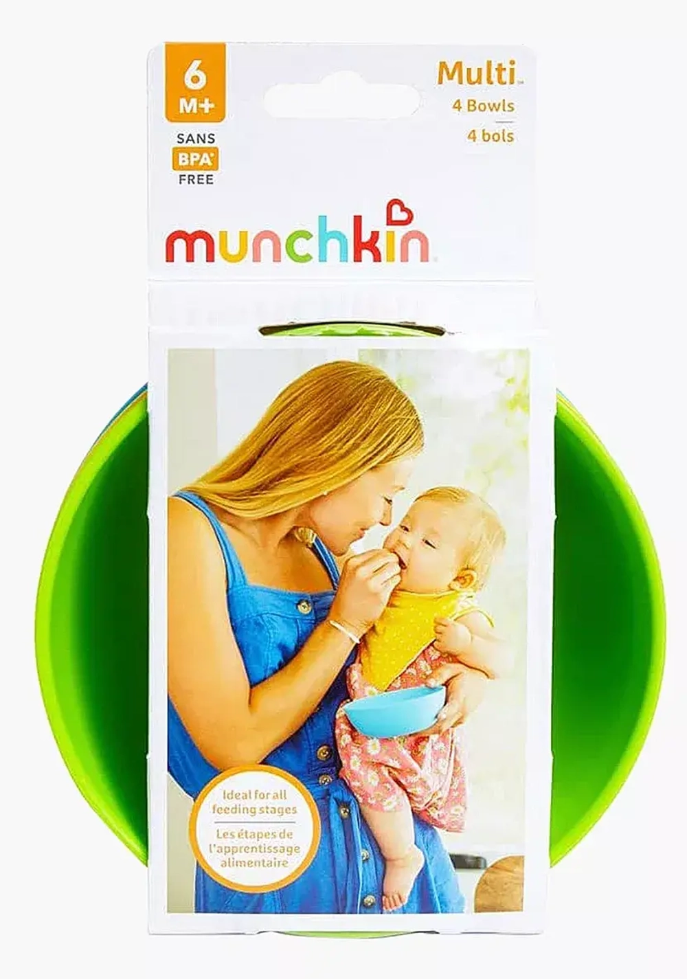 Munchkin набор детских цветных мисок Multi 4шт. 6+ 51760
