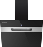 Кухонная вытяжка MAUNFELD Moon 60 черный\вставка сатин фото 