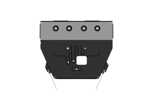 Защита картера двигателя, КПП (2 мм, сталь) для Kia Sorento 2020- (V = 2.2TDI AT 4WD) Sheriff.11.4729