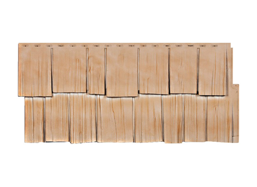 Цокольный сайдинг Щепа Дуба Саяны