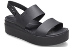 Crocs Crocs Brooklyn thick-soled casual sandals women's black