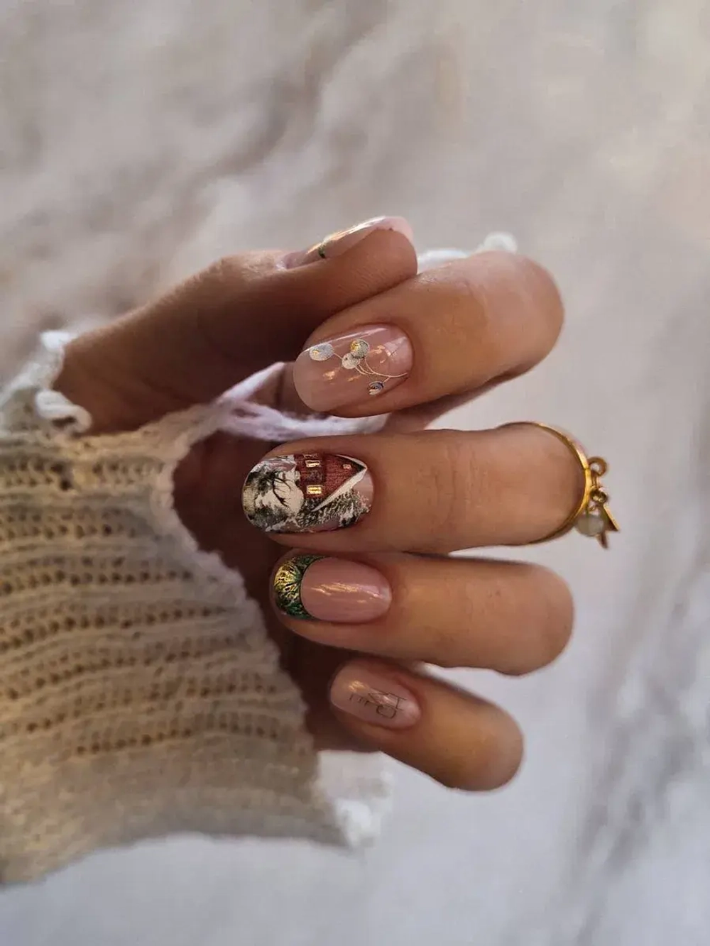 Lucky Rose Слайдеры наклейки для ногтей Foil 163