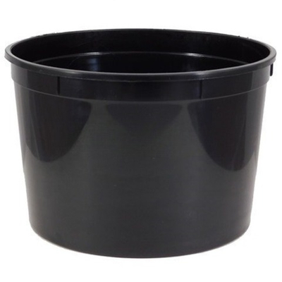 Контейнер круглый 500 мл (Н-79, D-112) Пласт-Сервис Плюс ЧЕРНЫЙ (50/500 шт.) б/к