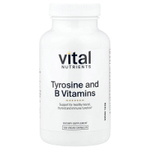Vital Nutrients, тирозин и витамины группы B, 100 растительных капсул