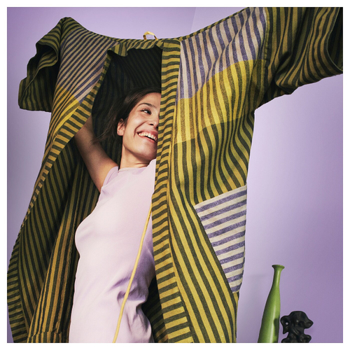 Халат банный IKEA MAVINN (МАВИНН), Разноцветный