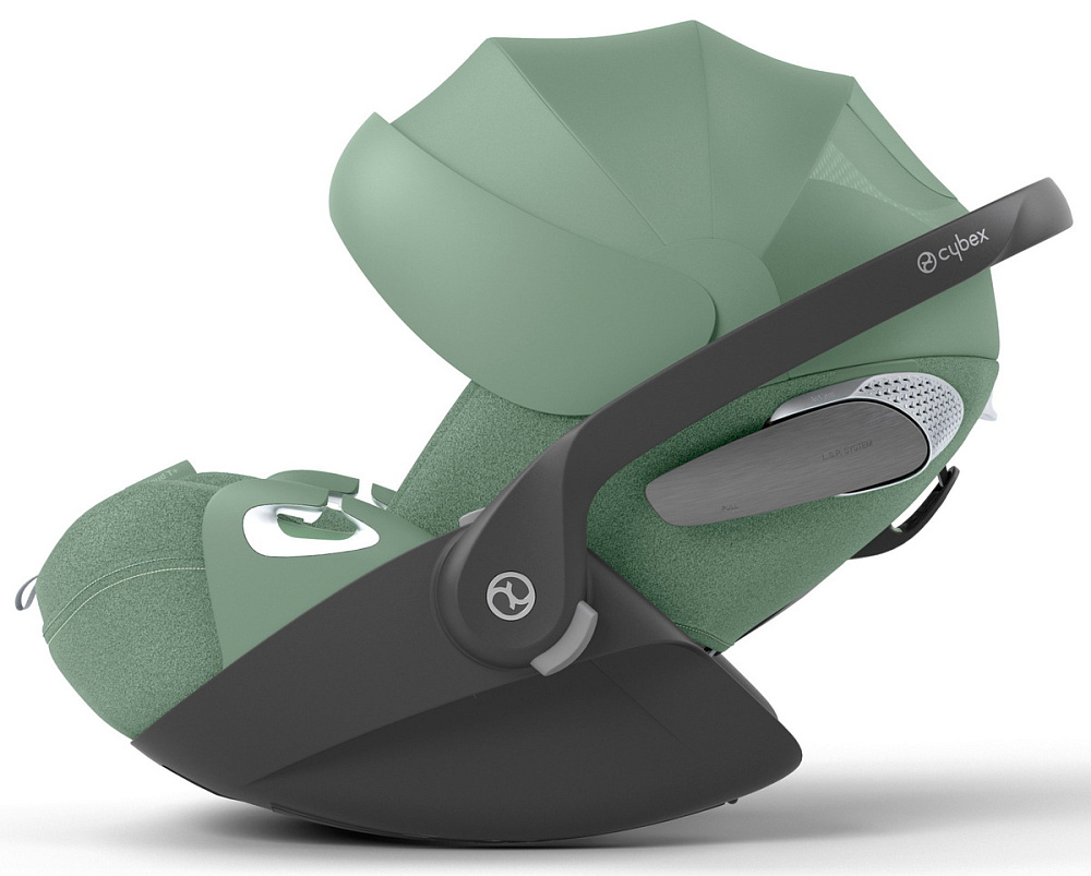 Коляска Cybex Balios S Lux TPE complete Cloud T Leaf Green Plus Base T 4 в 1 Seashell Beige с дождевиками