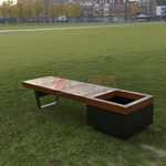 Лавка Rail Road 02 с вазоном