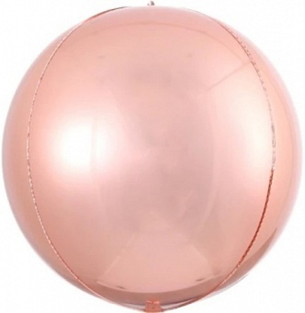 К Мини-сфера 3d Розовое Золото (9''/23 см)