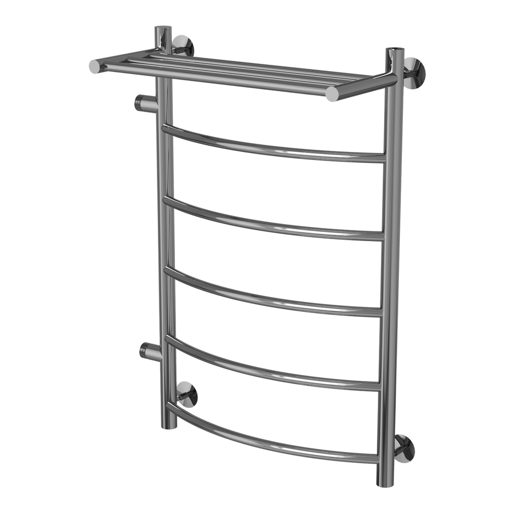 Полотенцесушитель MIXLINE CAPELLA  80х50х50 (1'' НР, 5 перекладин + ПОЛКА, левое подкл) водяной