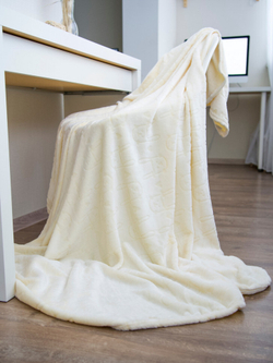 Плед 180х200 велсофт, ДизайнТекстиль, Лимонные зайки DP-02/180