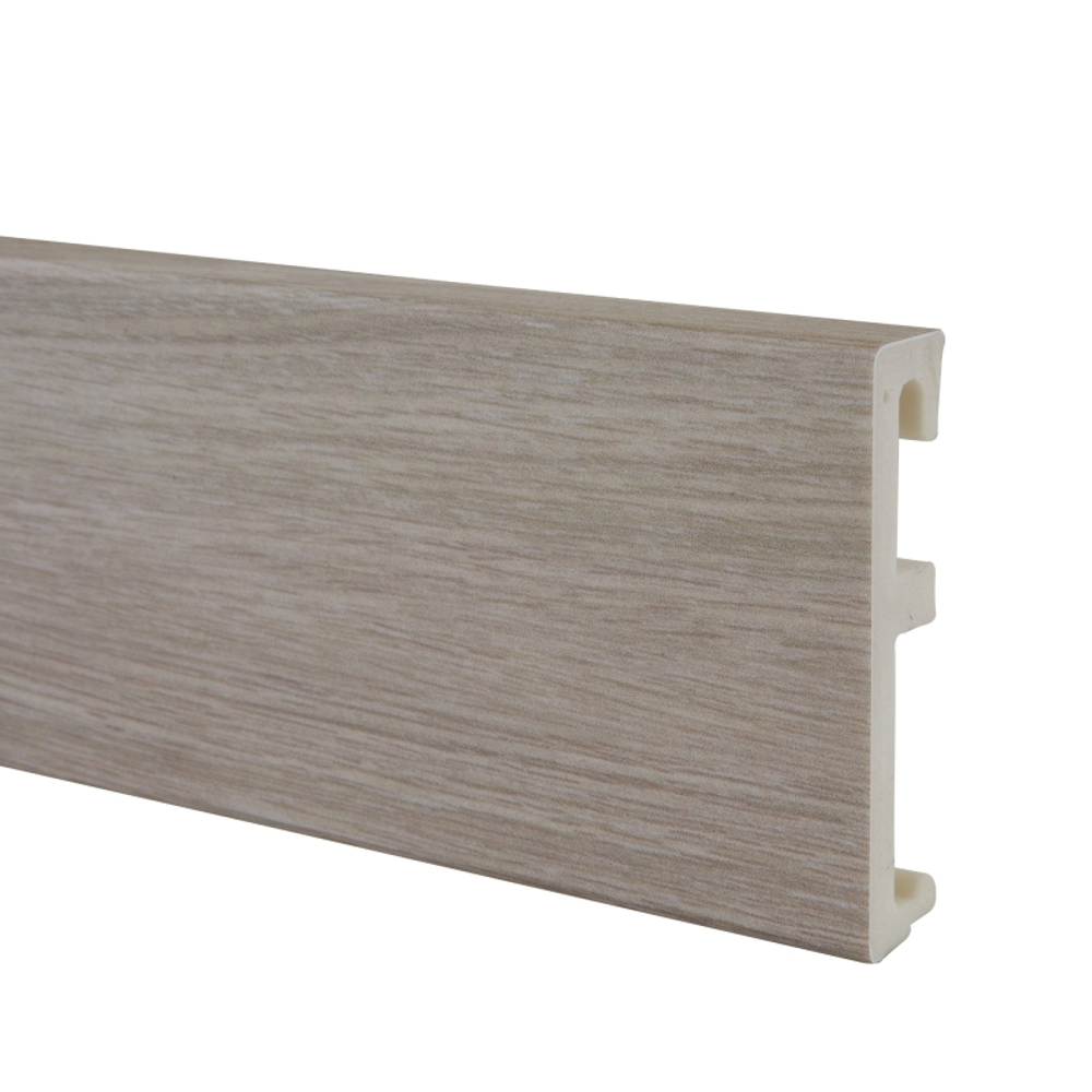Напольный плинтус SALAG ALPHA 80 Unique Oak (Дуб Уникальный) (80х16х2400мм)