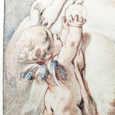 Буше Франсуа. Венера с Купидоном и голубями. Музейная репродукция XIX в. Музей Альбертина.