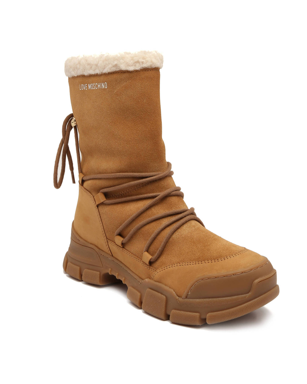 Кожаные ботильоны Love Moschino - коричневый(JA15904H0FIP2)