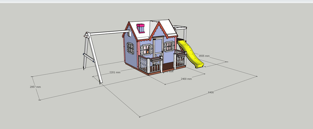 Домик Венди с балкончиком