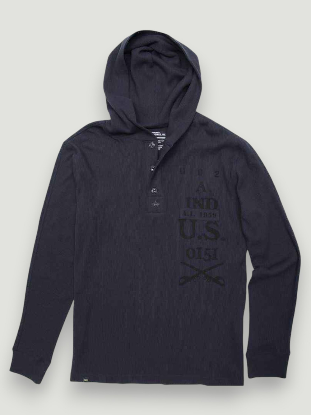 Толстовка Alpha Industries Langdon (т. синяя - r.blue)
