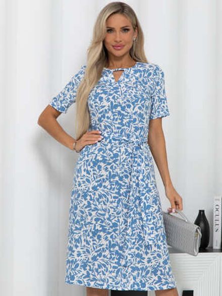 Платье Тесса (голубо-белое) П15929-45М LT Collection