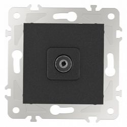 ТВ-розетка без рамки Arte Milano am-203 203.43-1.black