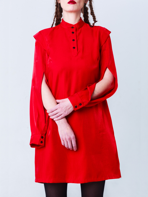 Платье "Горицвет". Красное