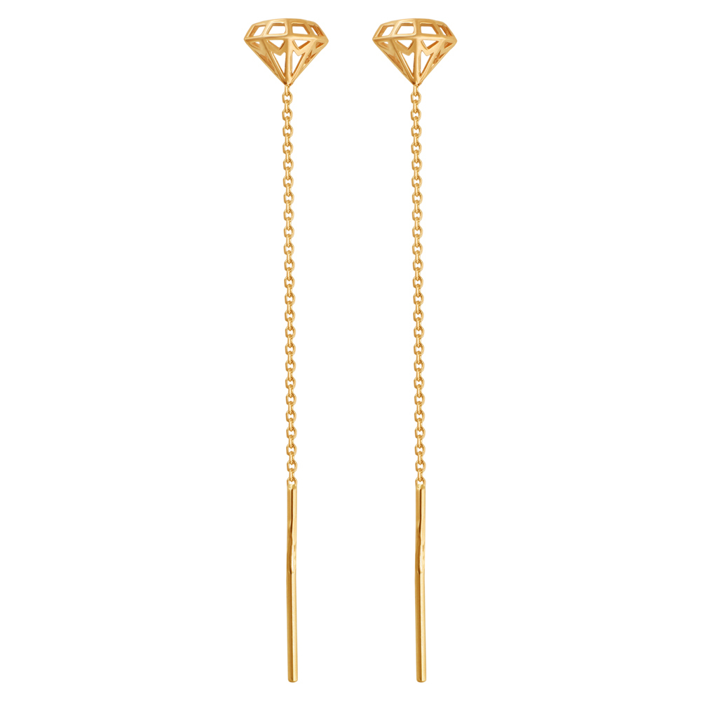 Серьги из красного золота 585 пробы JA-S-С0110574