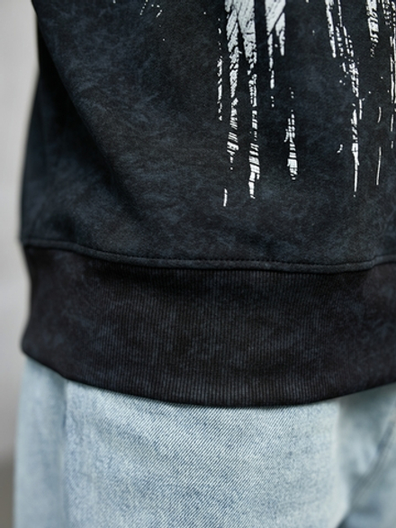 Толстовка демисезонная мужская LEGENDA Череп черная