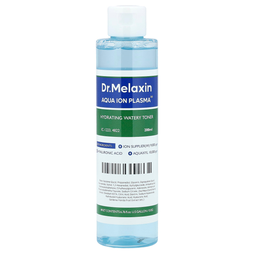 Dr.Melaxin, Aqua Ion Plasma, увлажняющий водянистый тоник, 200 мл (6,76 жидк. Унции)
