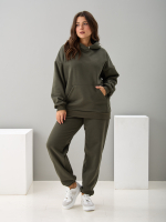 Костюм с брюками КБис-091/хаки-п