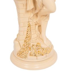Подставка декоративная Девушка с кувшином Айвори