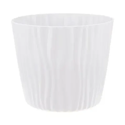 Кашпо ВОЛНА D250мм 8л с вкладышем Белый (комплект 12 шт)