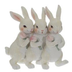 GAEM Фигурка декоративная "Зайцы", L13 W5 H12 см