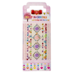 Наклейки-стразы Alingar, акриловые, "Здезды и цветы", пакет с европодвесом