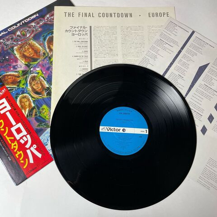Винтажная виниловая пластинка LP Europe The Final Countdown (Japan 1986) (Obi)