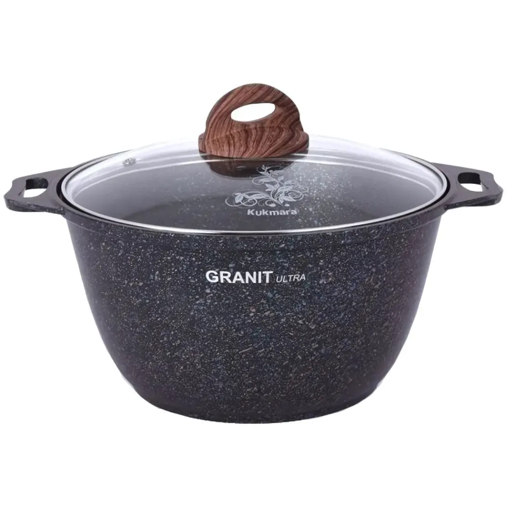 Кастрюля 2л «Granit ultra»(blue) со стеклянной крышкой кгг22а