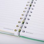 Блокнот МАЛЫЙ ФОРМАТ (115х152 мм) А6, 150 л., гребень, на резинке, пластиковая обложка, линия, BRAUBERG, "Сочный", 125390