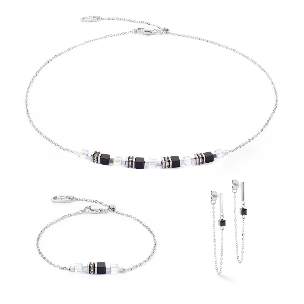 Серьги Coeur de Lion Black-Silver 5076/21-1317