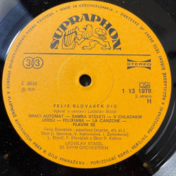Винтажная виниловая пластинка LP Felix Slovacek, Ladislav Staidl Se Svym Orchestrem III (Чехословакия 1978)