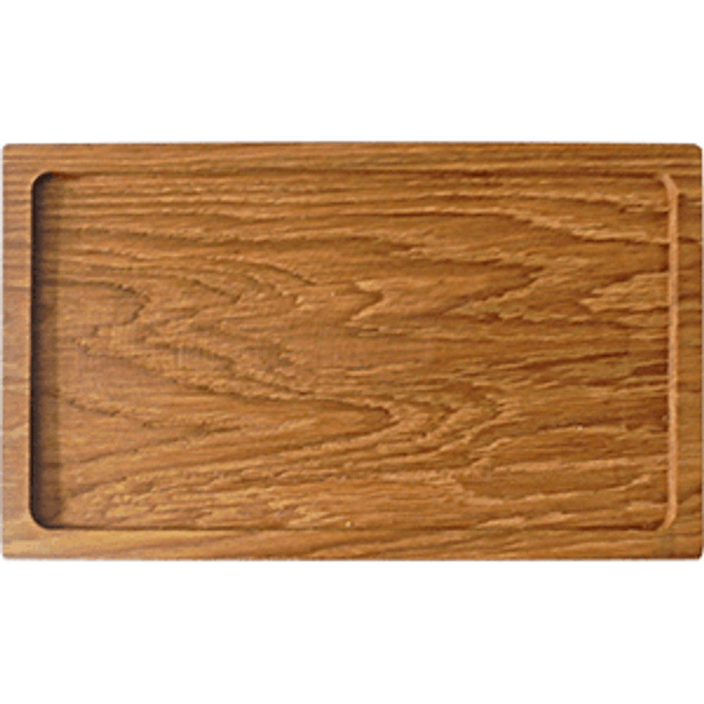 Доска для подачи прямоугольная без ручки с выемкой;дуб;H=25,L=250,B=150мм