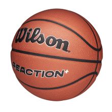 Мяч баск. WILSON Reaction Plus, WZ2026701XB5, р.5, композит, бутил. камера, темно-коричневый