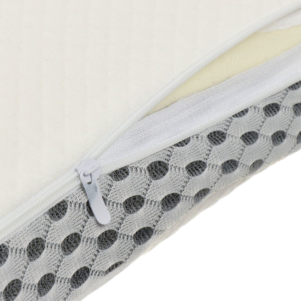 Подушка ортопедическая, 50 х 30 х 10 см, чех 100% п/э, эфф памяти, мягкая, + наволочка, Silvano, AI-