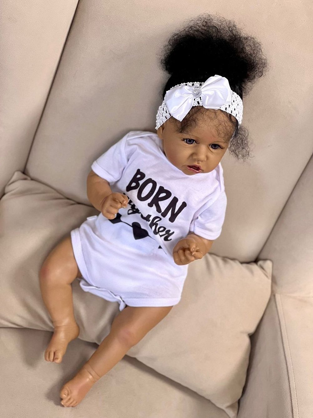 Кукла Реборн мягконабивная 55см в пакете (FA-369)