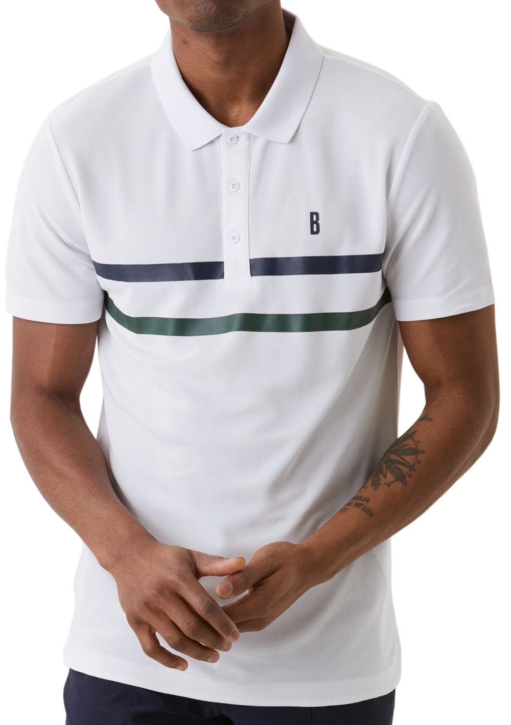 Мужское теннисное поло Björn Borg Ace Polo - brilliant white