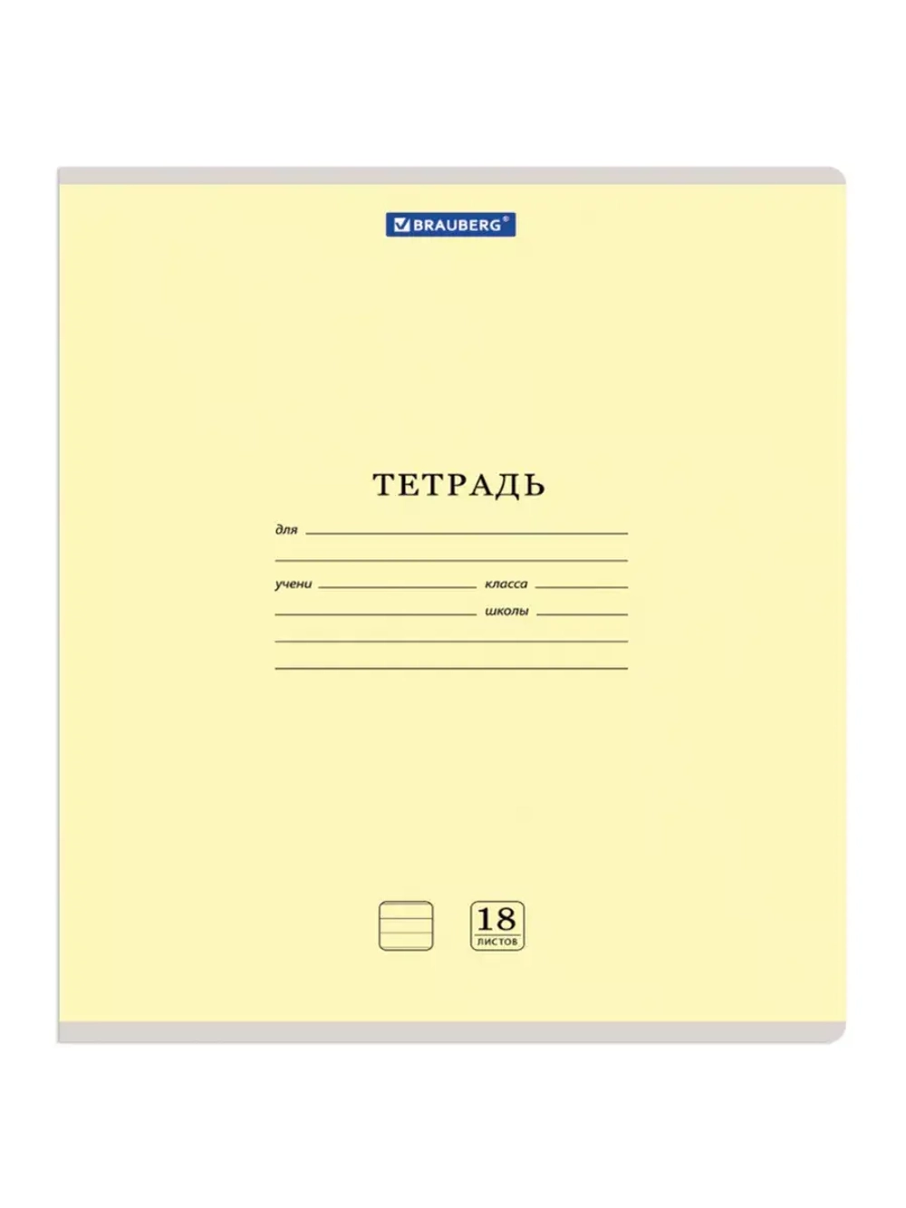 Комплект тетрадей 18 листов 20 штук в линейку с обложками