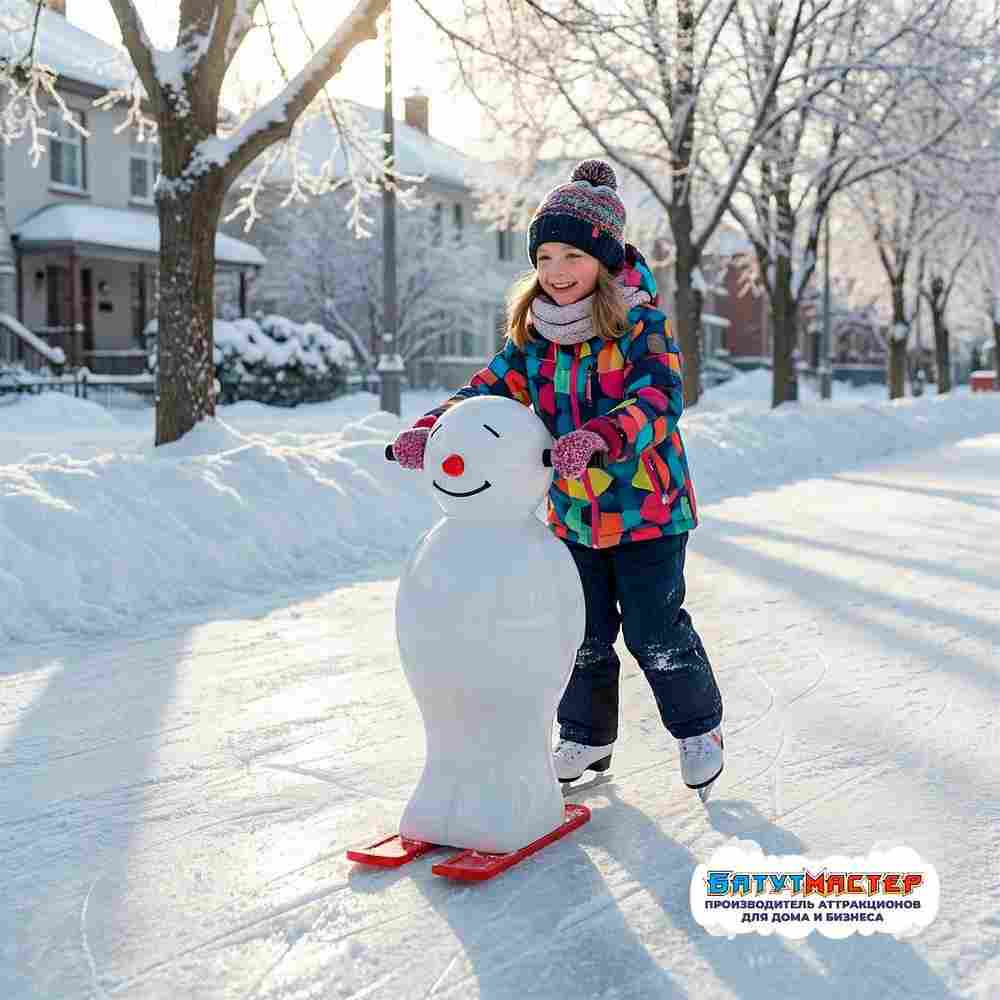 Каталка для коньков «Весёлый толкач», 0,4×0,4×0,75 м