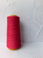 100% кашемир с пайетками - 100гр - ярко-розовый