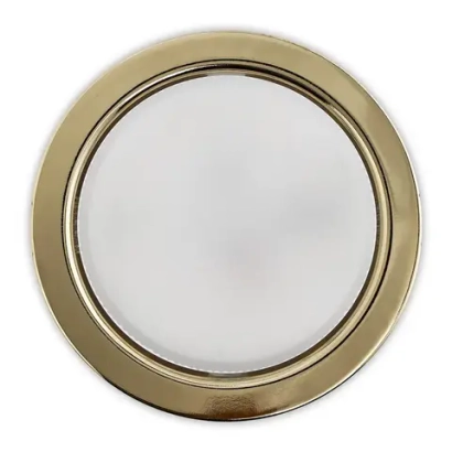 Встраиваемый потолочный светильник под лампу GX53, золотой, без лампы