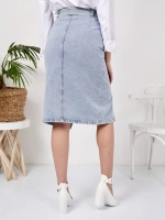 ✿ Юбка джинсовая миди с разрезом ✿